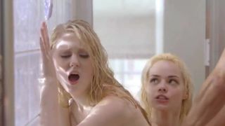 Nibilefilms - elsa jean和lily rader在淋浴间分享鸡巴