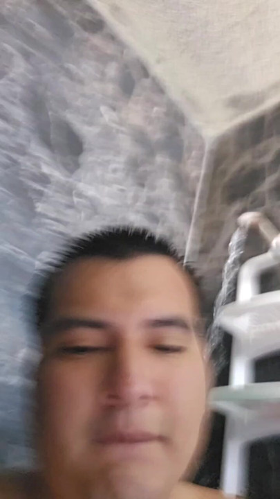In the shower with my huge little toy