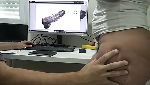 Stepson orders a big black dildo for his real stepmother