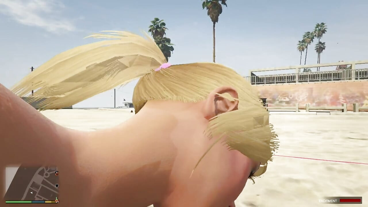 Sugar Daddy Trevor and Sugar Baby Tracey have sex in beach volleyball court