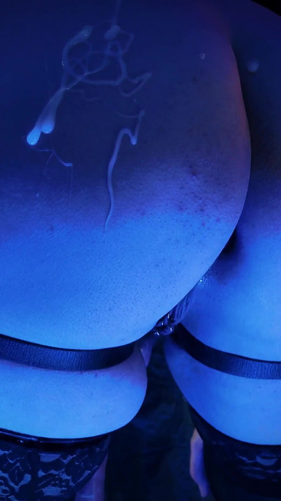 Emotional moment from "JOI jerk off instruction with strap-on - dominating horror witch dirty talking - MILF Arya Grander"