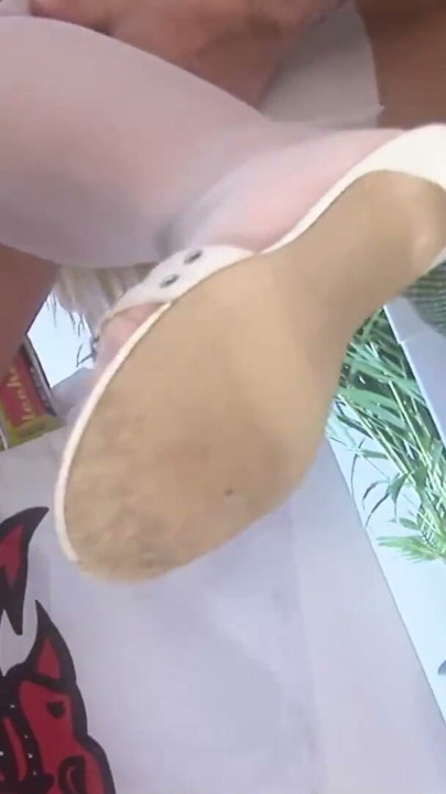 Hot blonde hotties get horny and start sucking dick in a shop | Clip 2