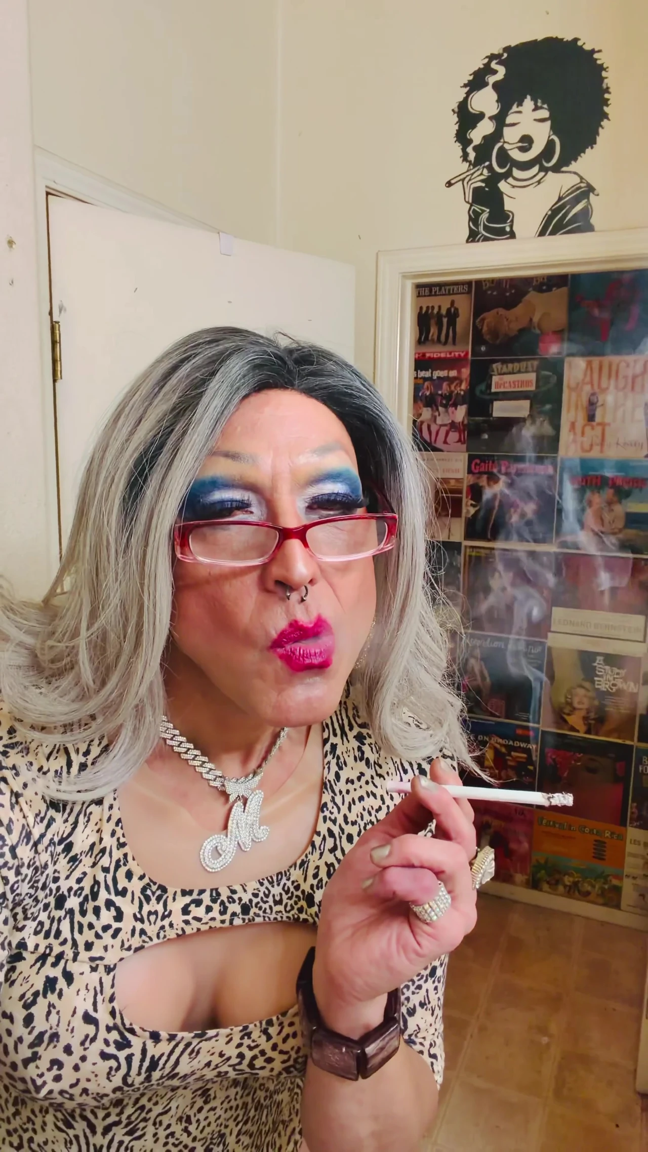 17 Minute Marilyn Smoking Fetish Masturbation Cum