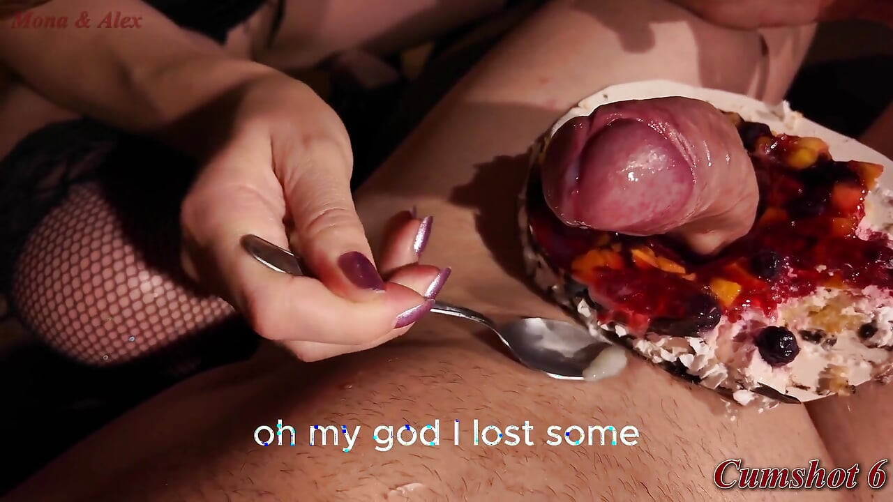 MILF Serves 10 Cumshots on Birthday Cake Then Eats Every Slice