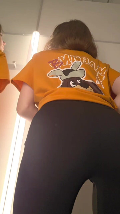 Teasing you in the locker room with a dog on your T-shirt