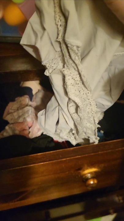 Dirty stains sis knickers drawer fun