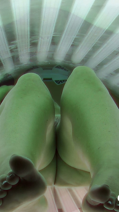 Czech Solarium 137: Silicone MILF Bares All in Solarium