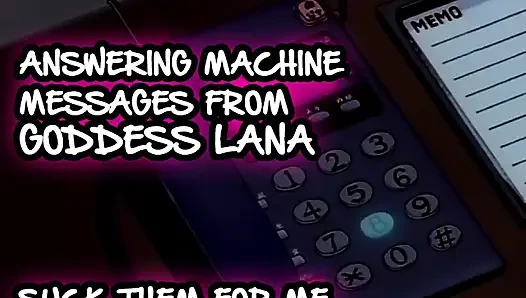AUDIO ONLY - Answering machine messages 1 suck them for me