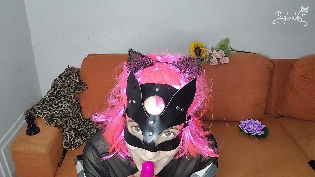 Τα φυσικά, μεγάλα βυζιά μου πάλλονται! Μάσκα μουνί, ικανοποιώ τον εαυτό μου