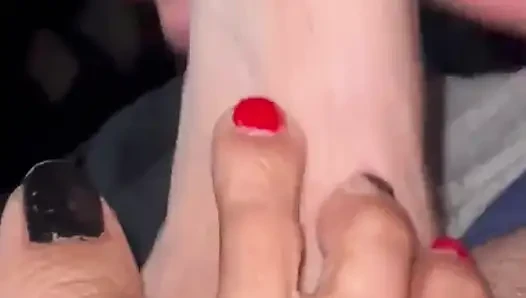 Daddy Cums on Melove Sexy Small Feet