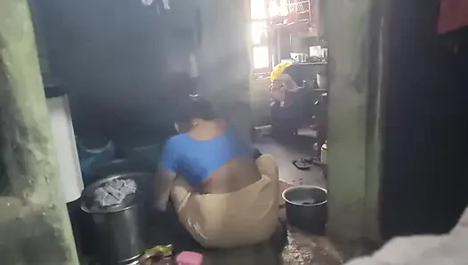 Hot women in bathroom show his body