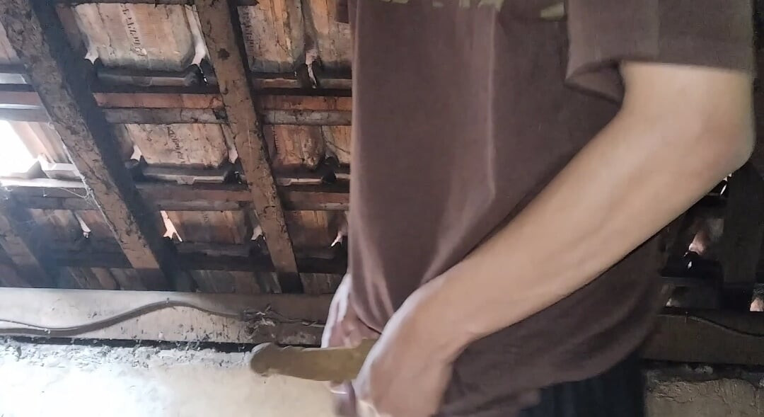 Masturbating on the attic of your own house