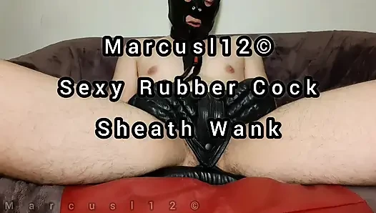 Sexy Rubber Cock Sheath Wank