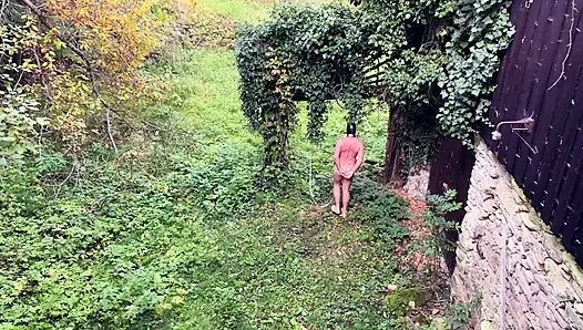 Dominatrix Mistress April - Exercise in the garden