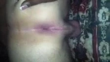 Eating his ass and stroking his dick