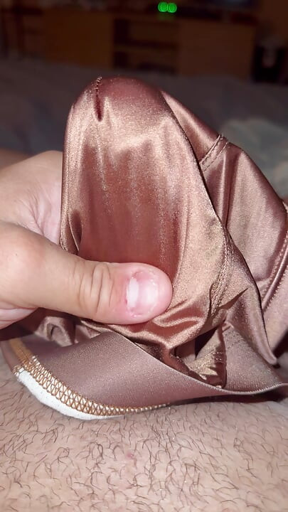 Brown Satin Panties