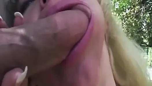 Mature Blonde MILF Sucks Big Cock for Hot Facial
