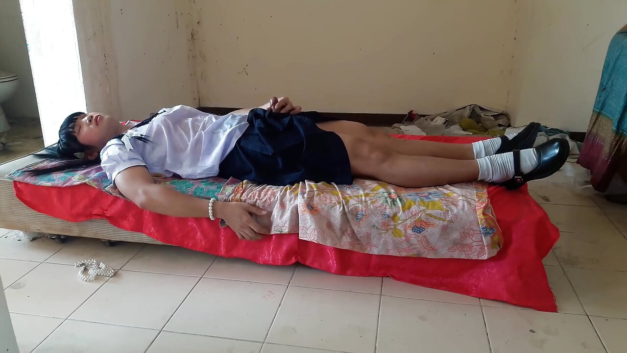 Thai student ladyboy show