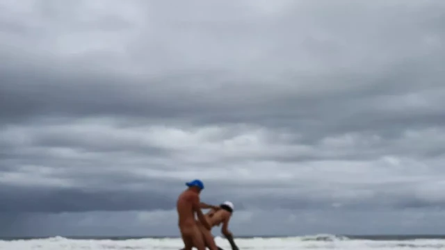 Hot wife fucked on the beach :-)