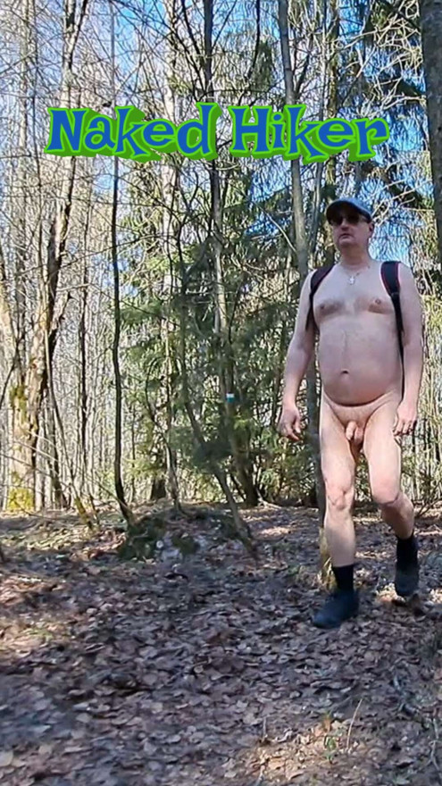Naked Hike in Finnish Forrest