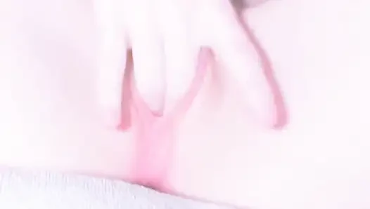 Rosa jungfräuliche muschi, solo-masturbation
