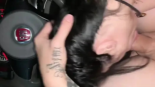Nur Blowjob! Girige Heiße Frau Lutscht Ihren Liebhaber, Bis Sie Ihre Milch Austrunk&n - Voll.