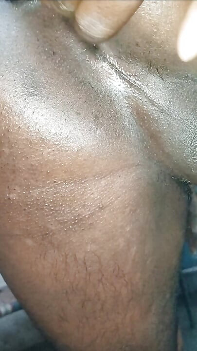 After bathing, I massage my toned body with coconut oil.