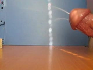 My cum in slow-mo