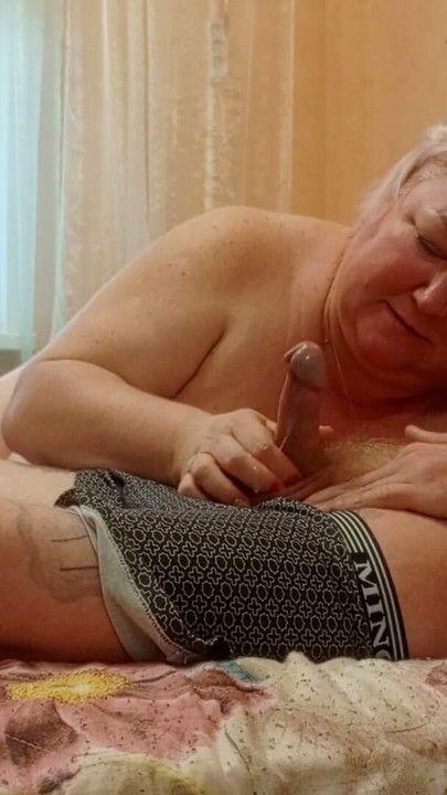 Mother-in-law with big tits my dick and cum | Clip 3