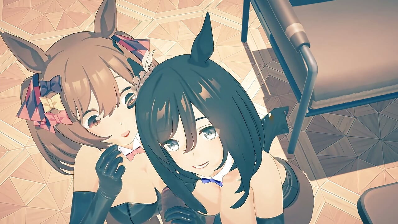 Uma Musume - 에이신 플래시와 스마트 팔콘 버니수트 섹스 - 3D 헨타이 애니메이션