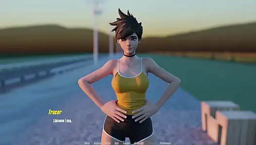 Overwatch XXX - трахаю киску Tracer из Overwatch - Tracer Route