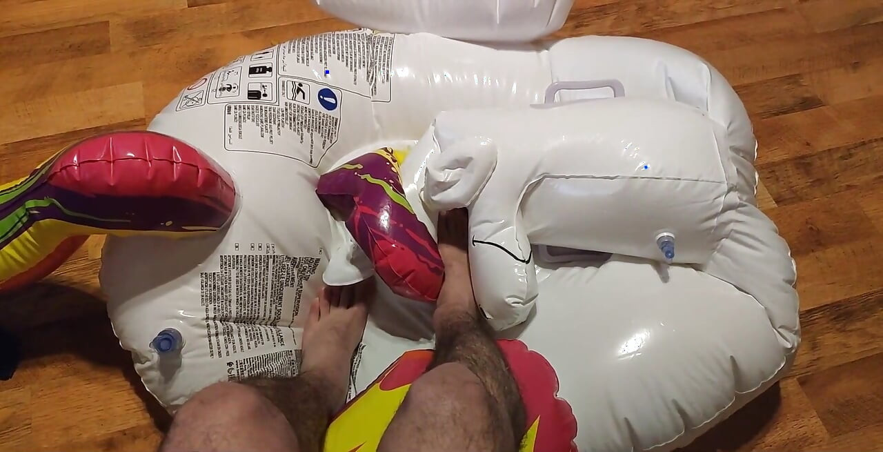 Deflating My Inflatable Unicorn with My Feet