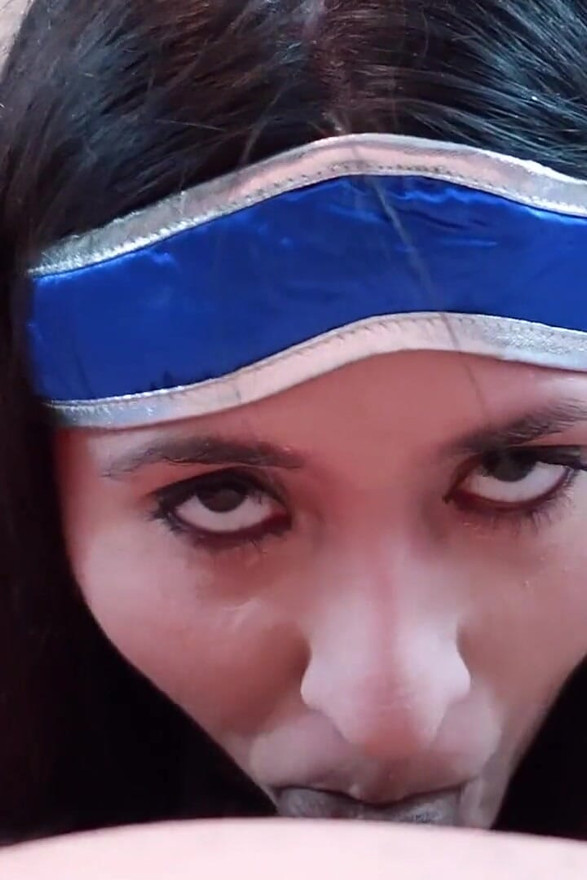 Kitana Sucks a Juicy Cock
