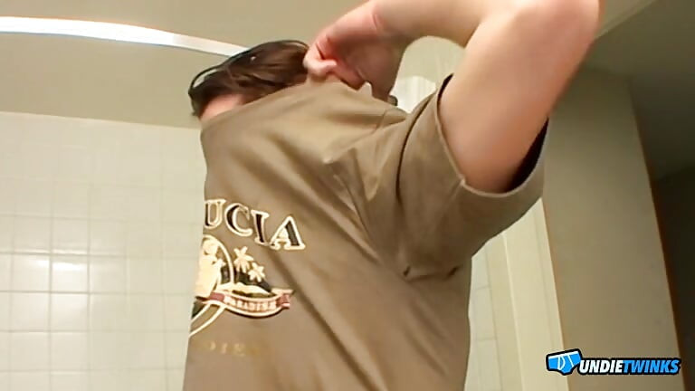 UndieTwinks Joey Steels Strips Down And Teases His Cock In Tight Briefs