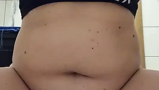 Orgasm control training: riding a dildo with a wand but not being allowed to reach orgasm