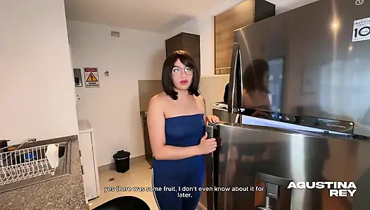 This slutty babysitter just wants my cock inside her and creampie