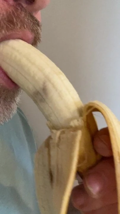 Me, deepthroating a banana.