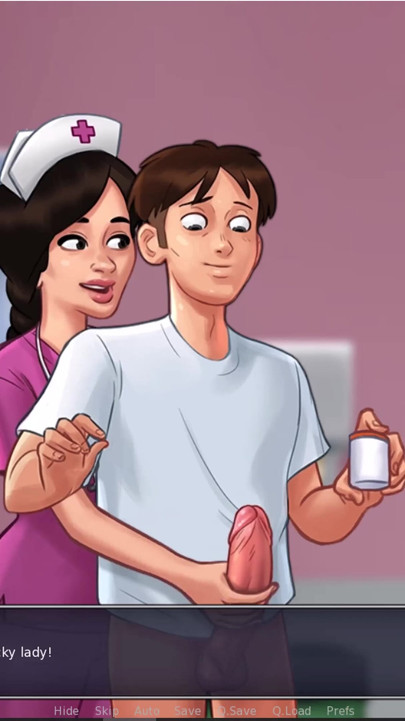 Summertime saga: the nurse helped Johannes