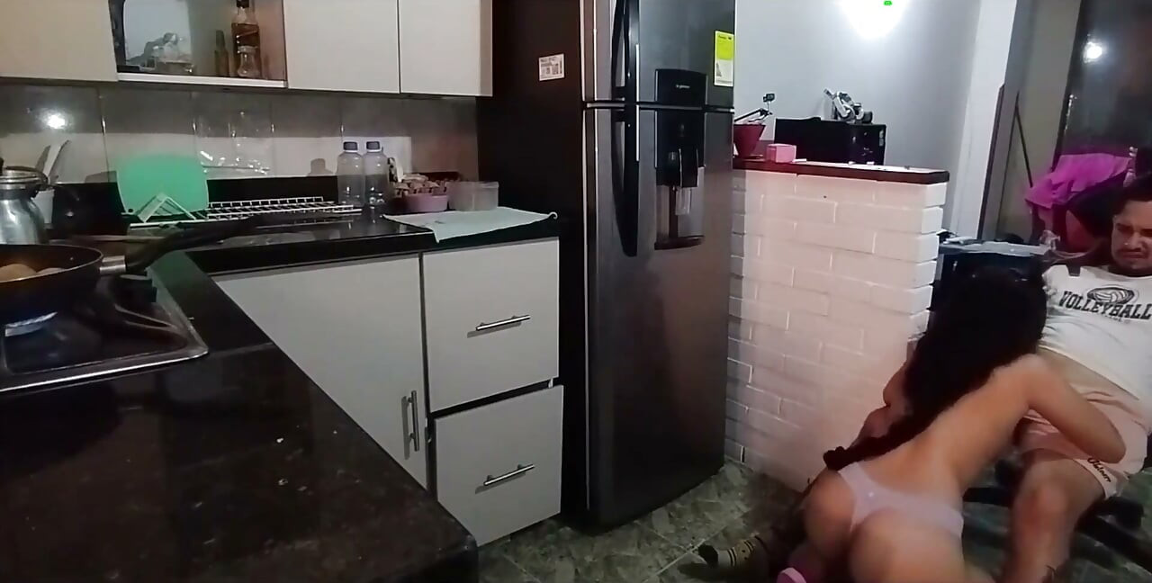 I Masturbated Looking at Her How She Was Dressed and She Couldn't Bear to Suck My Entire Cock