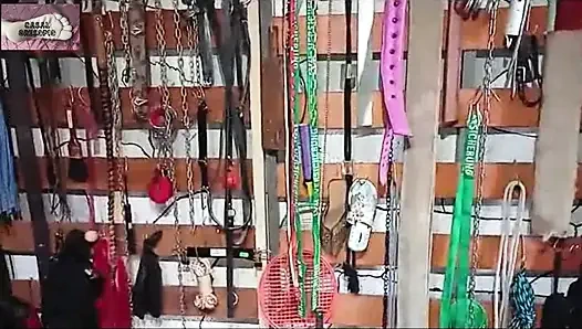 Submissive Loves Her Feet and Sucks Her Owner's Cock 1