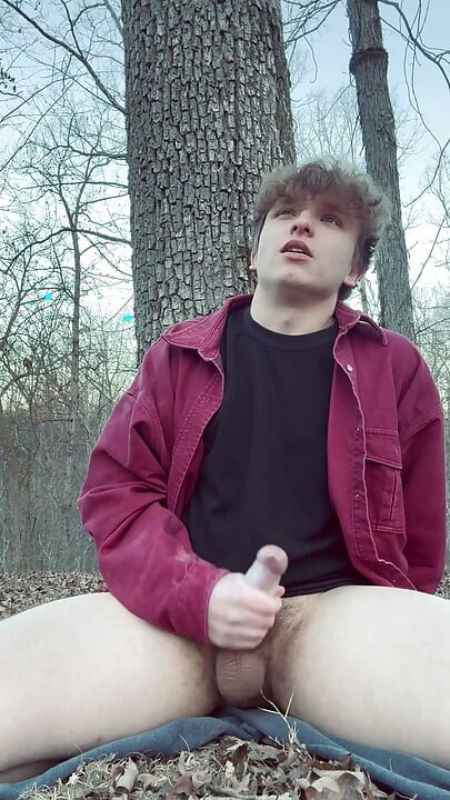 Frat Boy Busts a Load in his New Toy (In Public)
