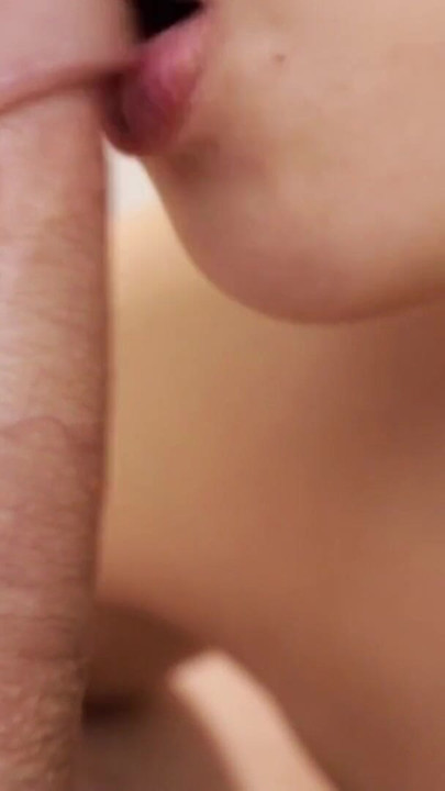 Close up blowjob from shy chinese college girl - oozing cumshot | Clip 2
