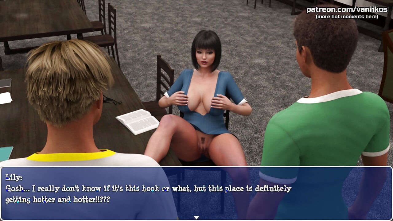 Cheating Wife Fucks Two 18yo Boys in a Library. She Gets Some Double Penetration Creampie | Lily of the Valley | Part 29