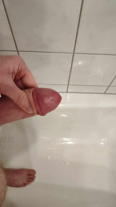 Ruined orgasm with enormous cumshot after 2 weeks of chastity