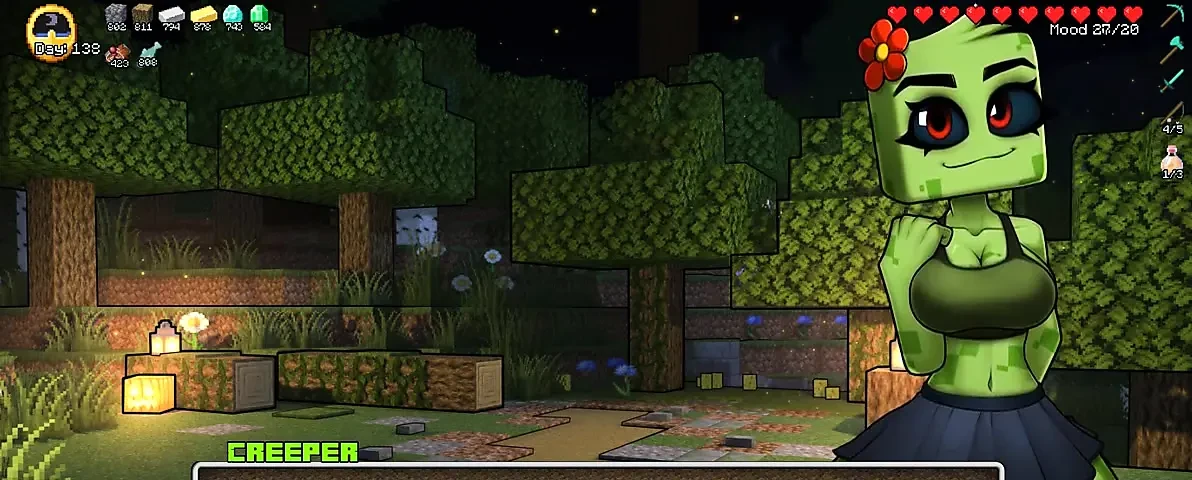 Minecraft napaljeni zanat deo 85 Novi ogrtač za vešticu, seksi donji veš!! Loveskysanhentai