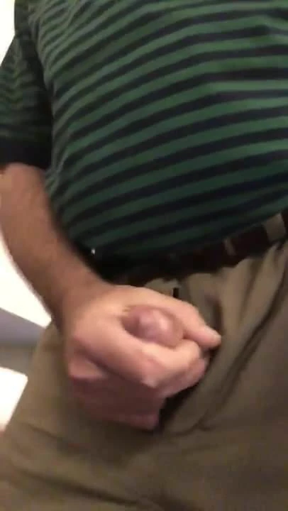Daddy stroking and cumming