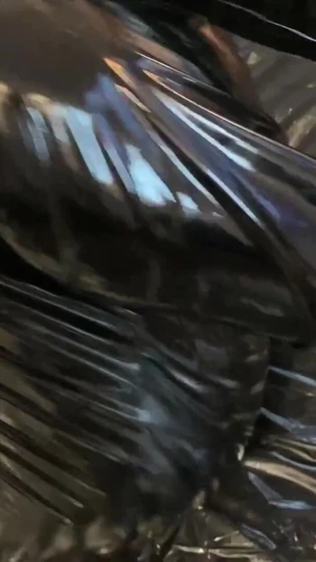 Epic moment from "Vinyl Fetish Outfit Masturbation"