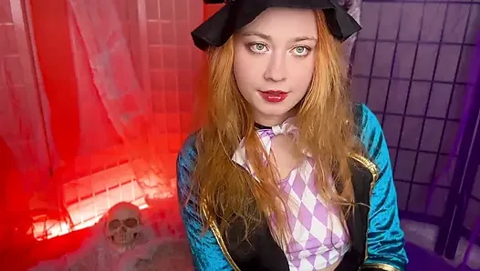 Girl Mad Hatter Got an Interesting Gift for Halloween!