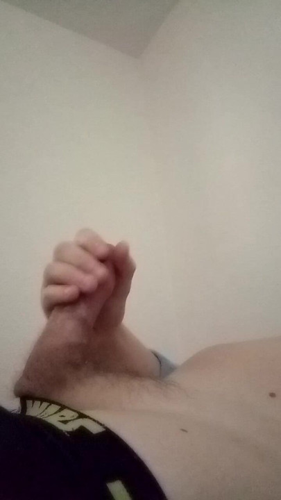 When your girlfriend is a dominatrix and forbids sex with her, you have to caress your big penis yourself  #15