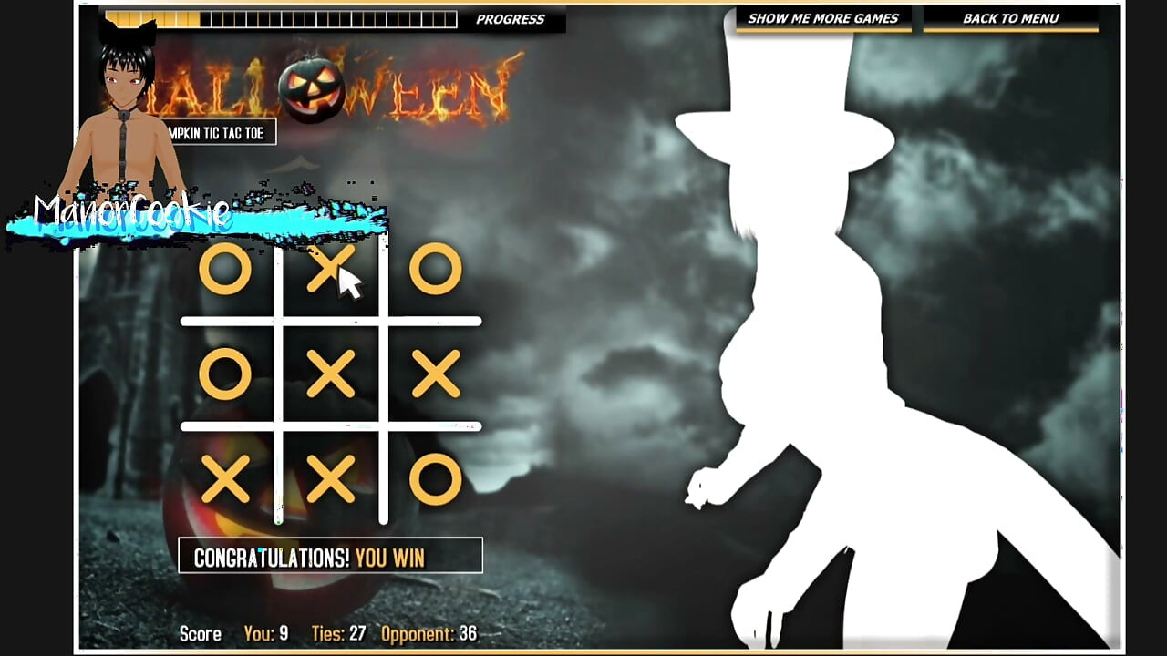 Halloween Hot Pumpkin Tic Tac Toe - This game is the worst.